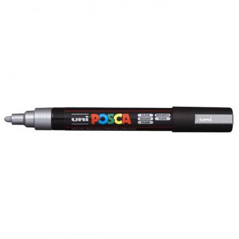 Marker Posca PC-5M, Srebrny